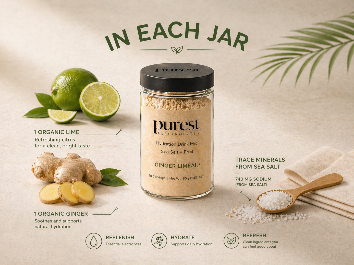 10 Servings Ginger Lime