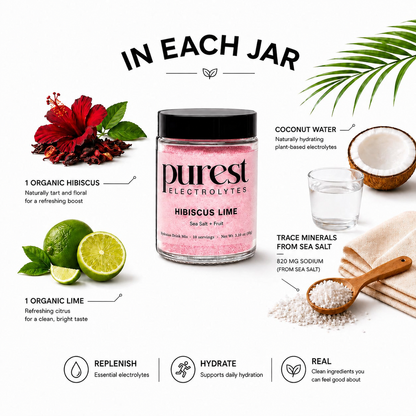 10 Servings Hibiscus Lime