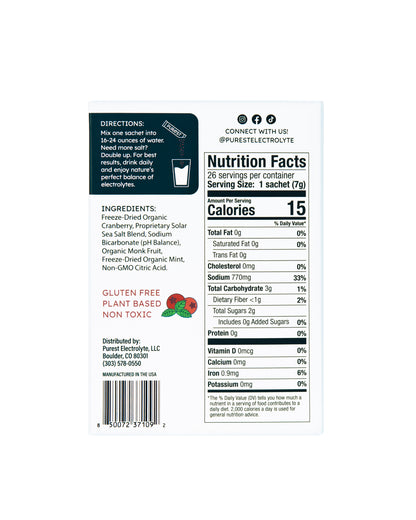 10 Servings Cranberry