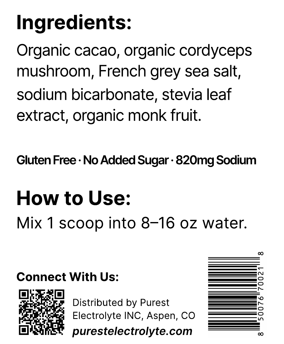 10 Servings Chocolate Cordyceps
