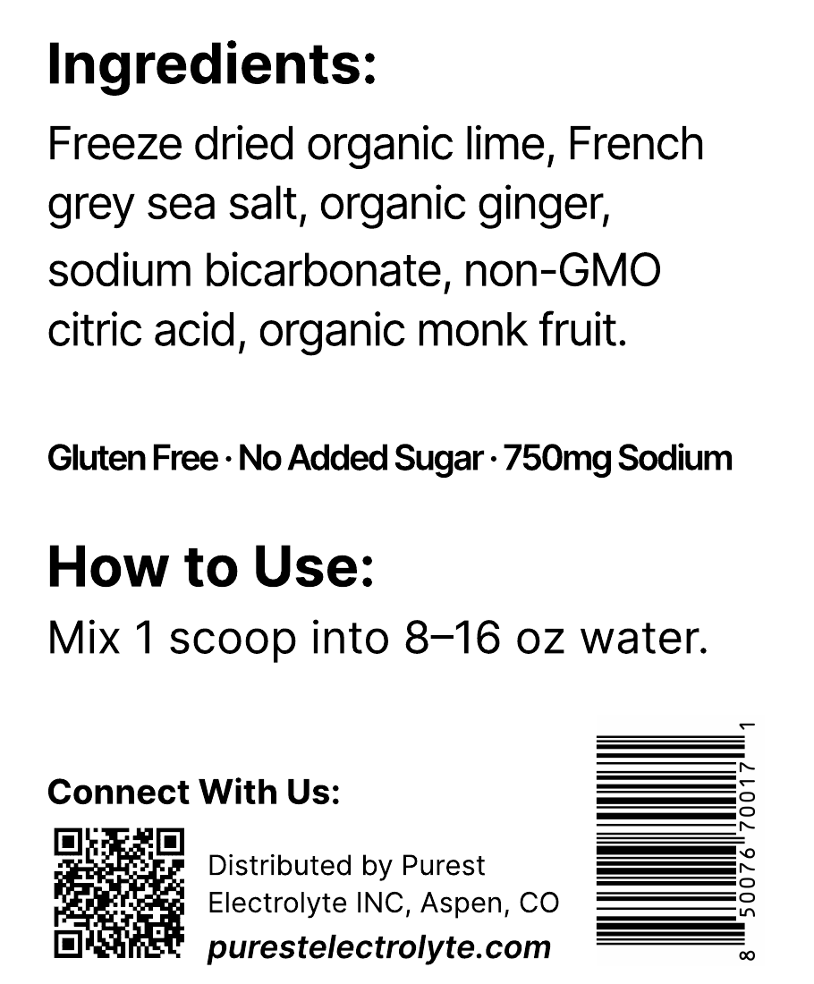 10 Servings Ginger Lime